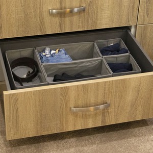 Set of 12 Foldable Fabric Drawer Inserts and Drawer Organisers