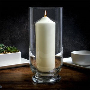 Tall Glass Storm Lantern Candle Holder