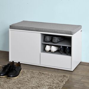 Extractable Shoe Storage Bench