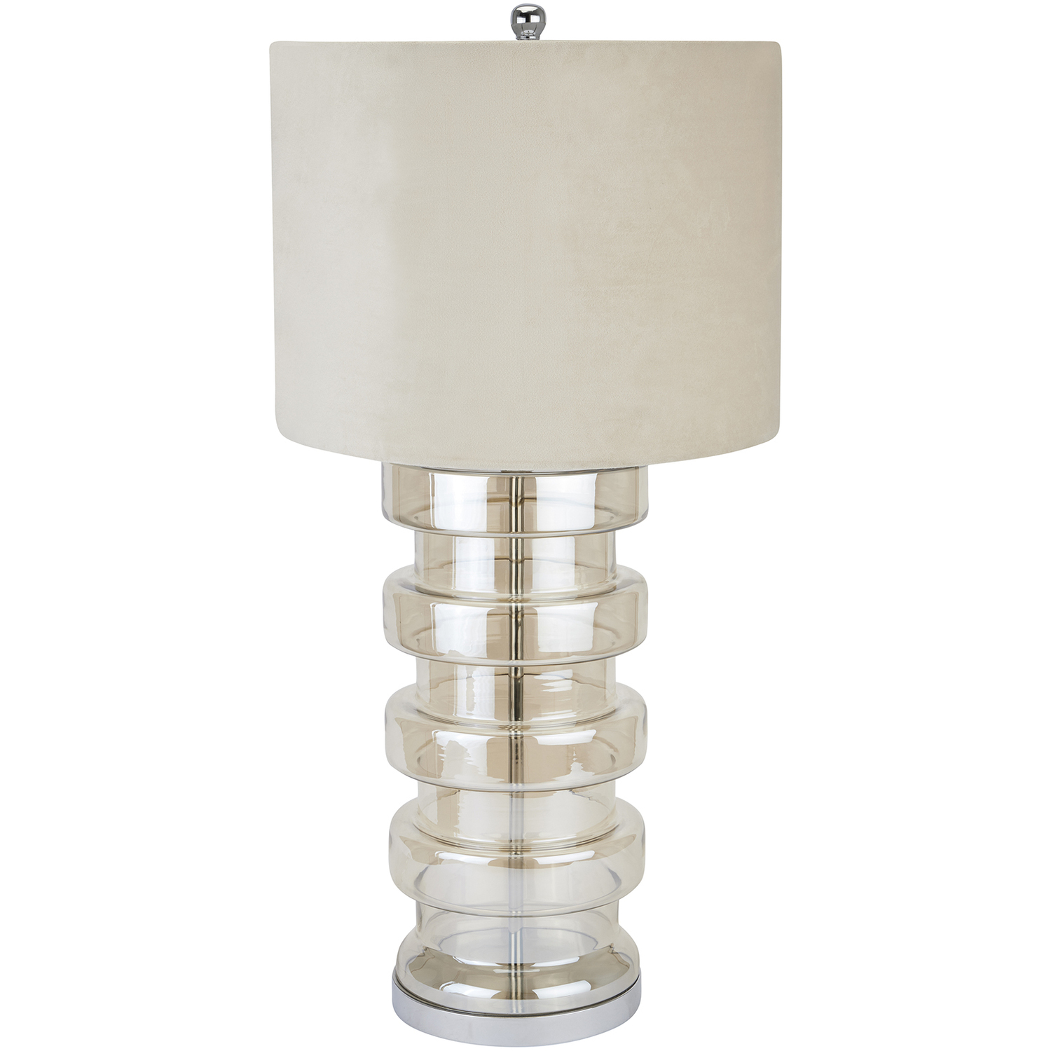 KDMK - Adonis Metallic Glass Lamp - Pastel Grey thumbnail