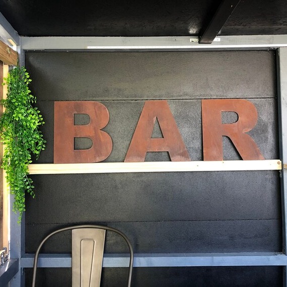 Over Bar Letter R .Home Bar Sign , Bar Letters , Garden Bar Accessories , 12