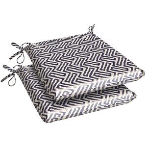 Set of 2 Water Repellent Garden Seat Pads