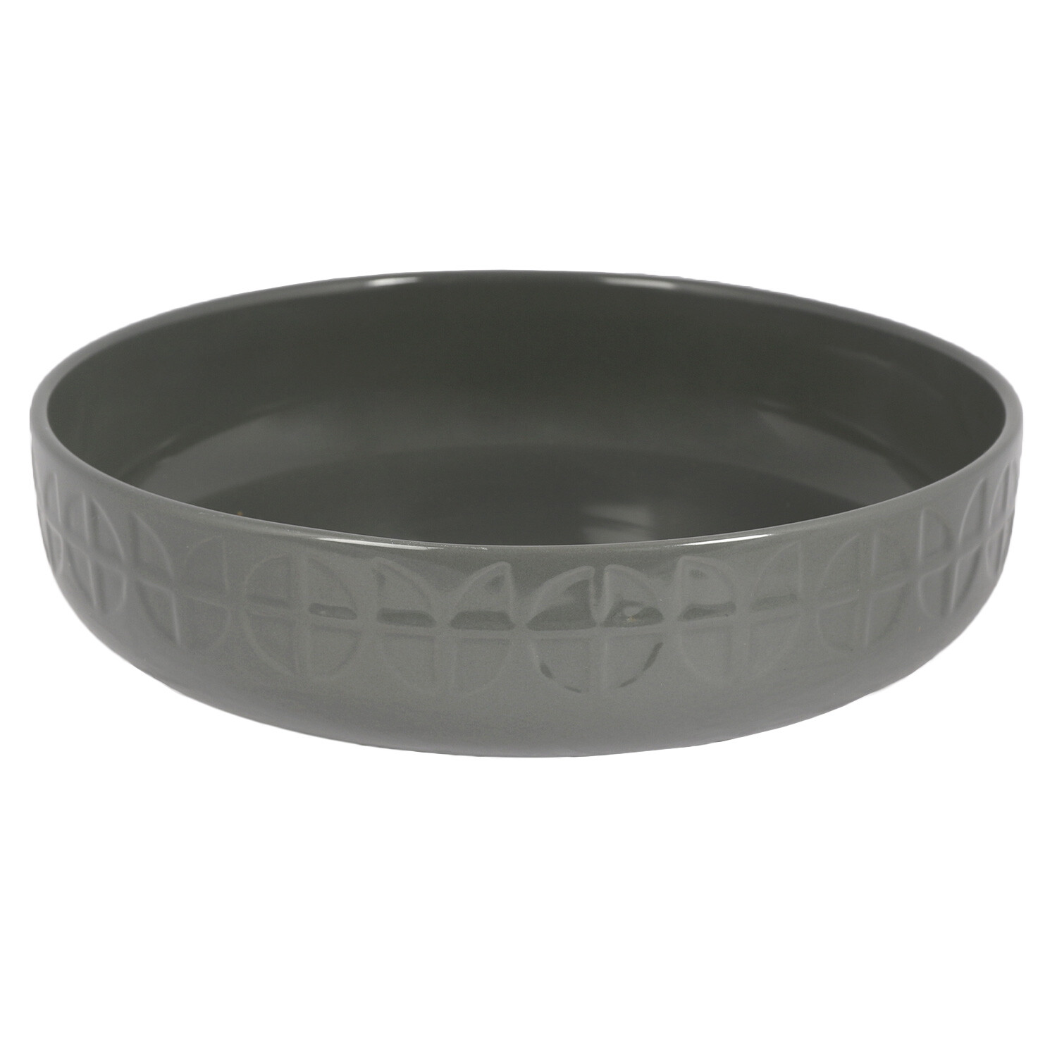 Image of Geo Debossed 9" Serving Pasta Bowl&hellip;