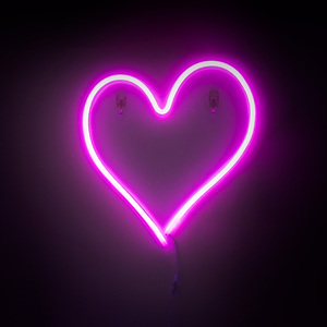 Heart Neon Style Wall Light Decoration