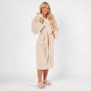 Teddy Marl Fleece Dressing Gown