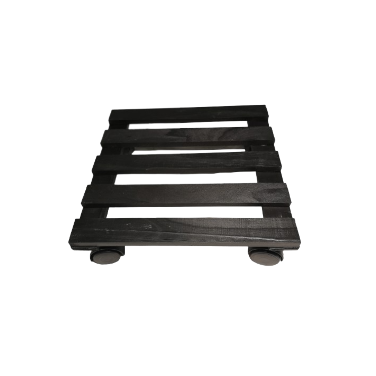 Flowerpot Standt with Wheels Nature Black polypropylene (Ø 29,2 x 4 cm)