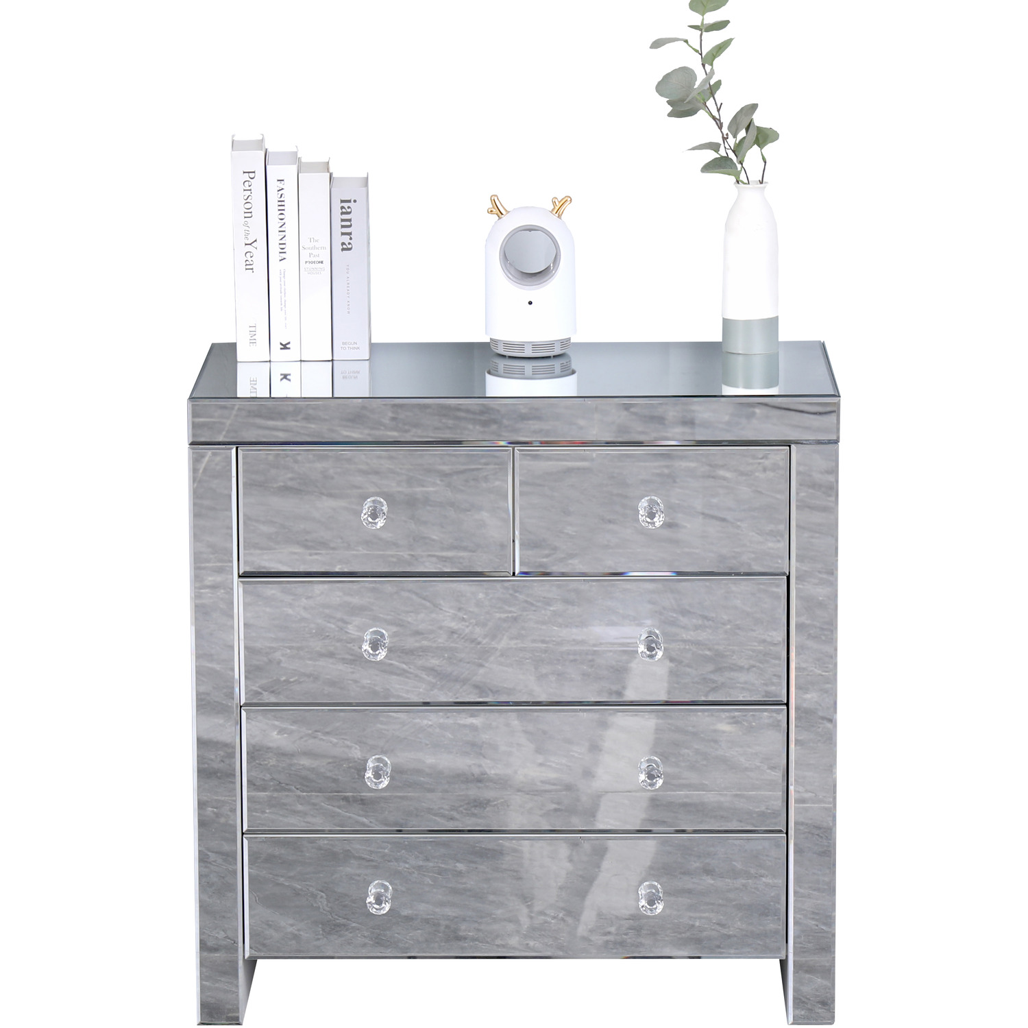 Hmd Mirror 4 Drawers Or 5 Drawers Chest Of Drawers - Mirror 46kg