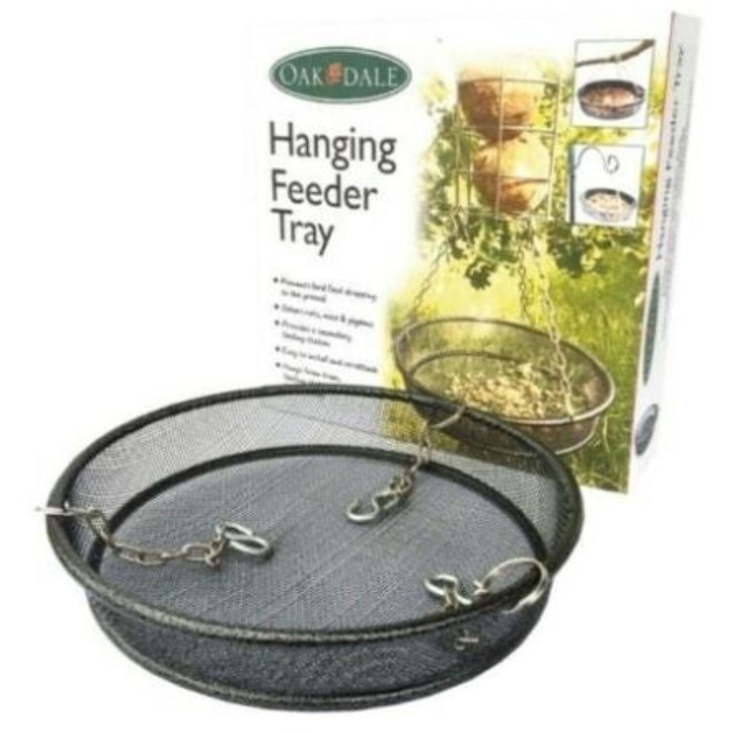 Image of Oakdale Filled Hanging Bird Feeder Tray&hellip;