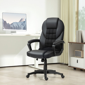 HOMCOM Executive Office Chair with Adjustable Height Arms