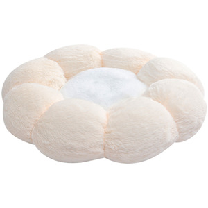 HUBSCH Soft Flower Double Cake Plush Bed