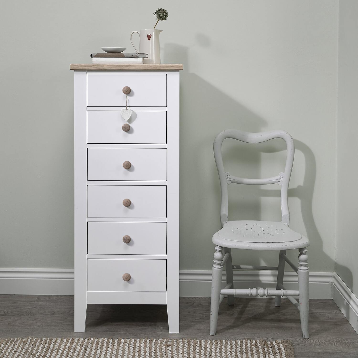 Jakkvik Chest Of Drawers - White 45cm 109cm