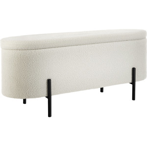 Hallway Bench Lanja - Upholstered, Cushioned, Storage, 97 x 36 x 42 cm
