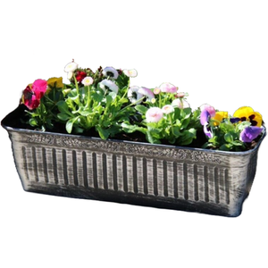 Floral Fluted Trough