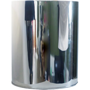 XL Silver Metal Planter by Leaf
