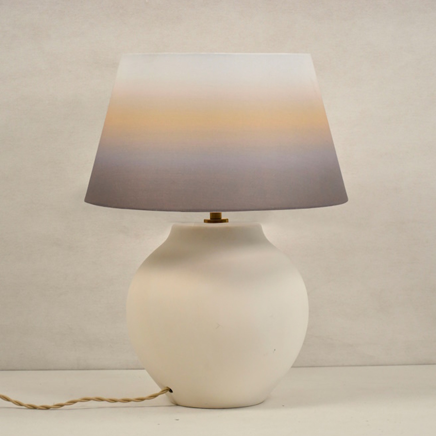 Ashton Table Lamp With Light Shade Cream - White