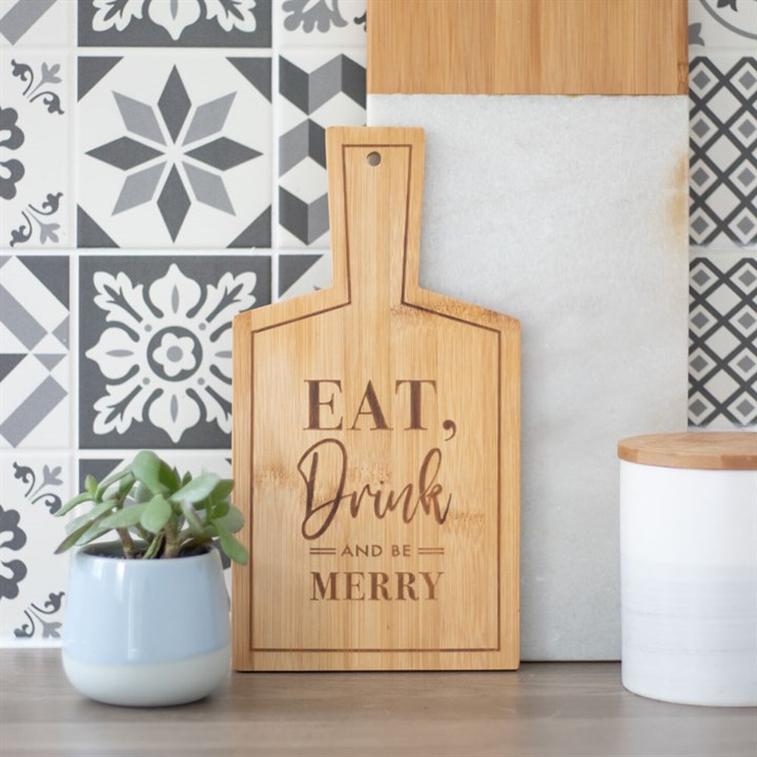 Image of Eat Drink Be Merry Bamboo Serving&hellip;