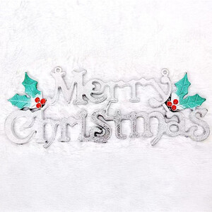 6pc Three-Dimensional Christmas Wreath Letter Signs