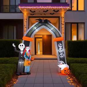 Lifeideas 10FT Halloween Inflatable Arch with Built-in LED Lights