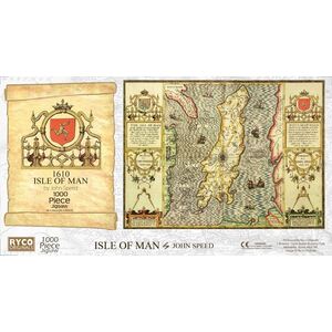 Isle of Man Historical Map 1000 Piece Jigsaw Puzzle (1610)