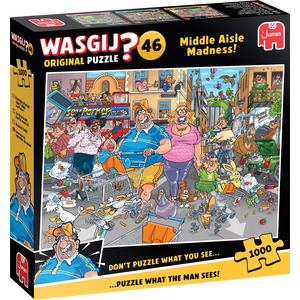 Wasgij Original 46 Middle Aisle Madness 1000 Piece Jigsaw Puzzle