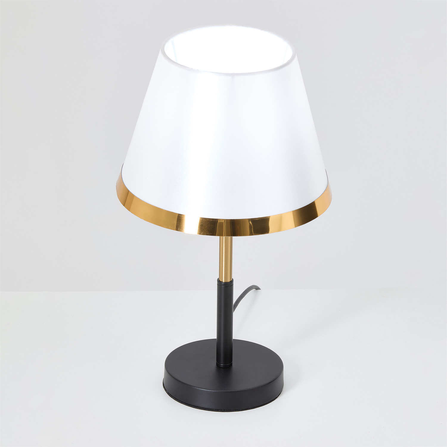 7w Modern Elegant Table Lamp - Black White Gold