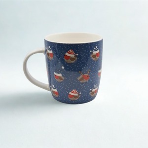 Repeat Robin Festive Forest Friends Mug Blue