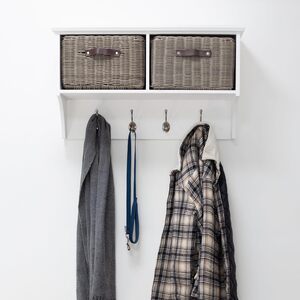 Tetbury Coat Rack with 2 Durable Storage Baskets