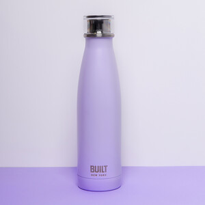 Built 500ml Double Walled Stainless Steel Water Bottle Lavender