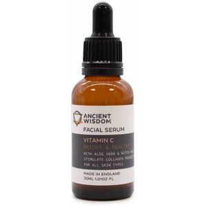 Vitamin C Marula Oil Serum for Dry Sensitive Skin UK Made, Vegan Friendly