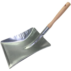 Universal Galvanized Dustpan / Coal Shovel with Handle - Heavy Duty, Rust-Proof