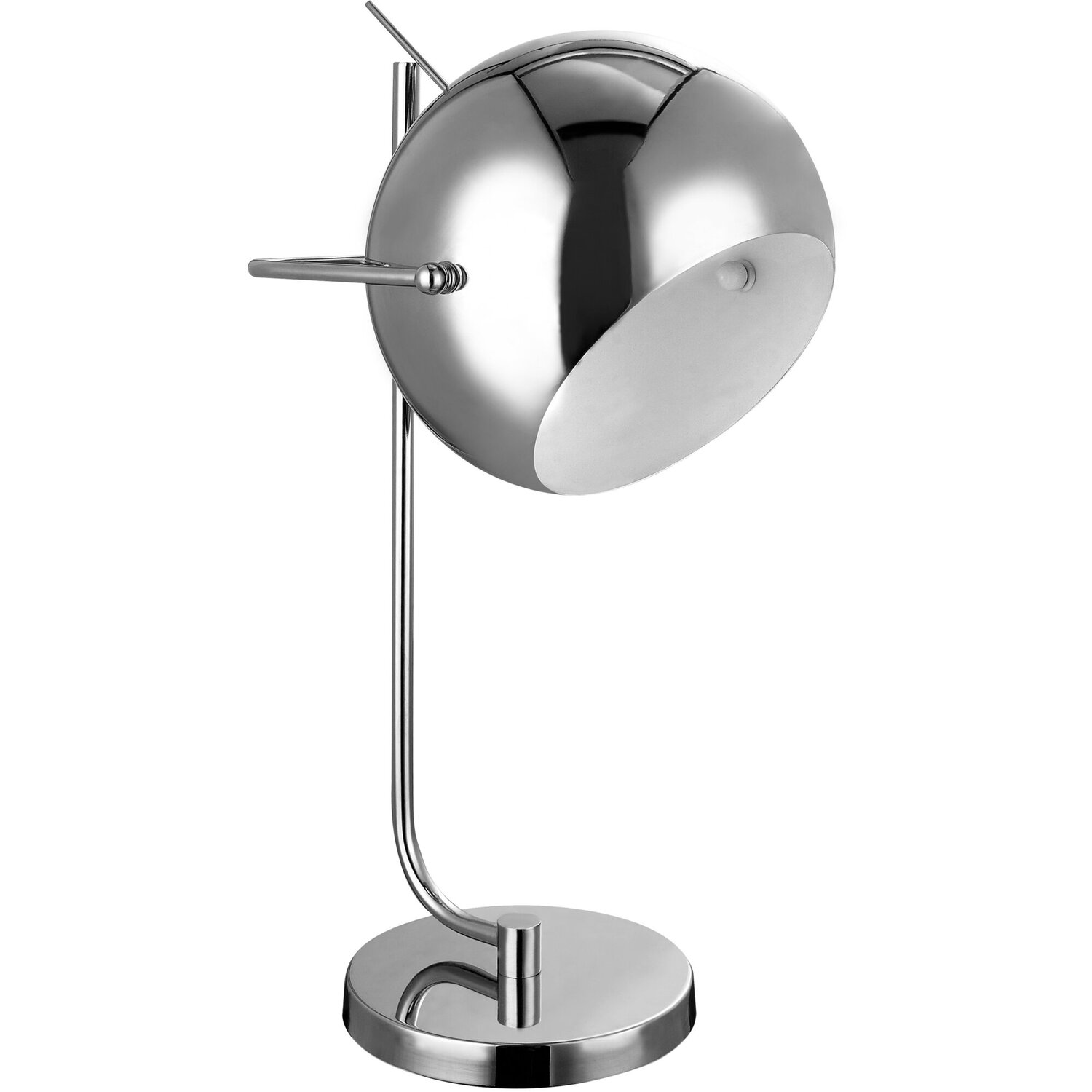 Osborn Chrome and White Inside Table Lamp - Silver