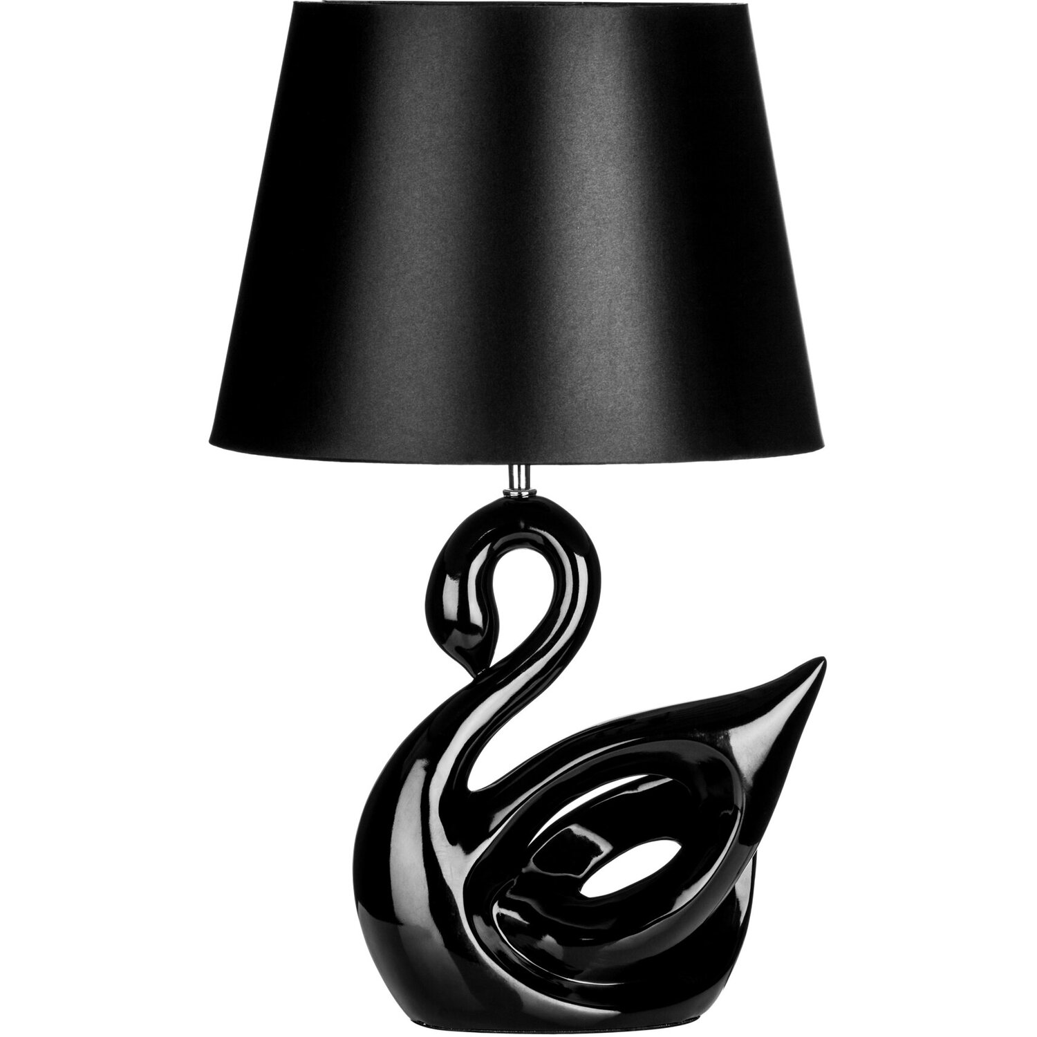 Image of Beth Swan Black Polyresin Table Lamp&hellip;