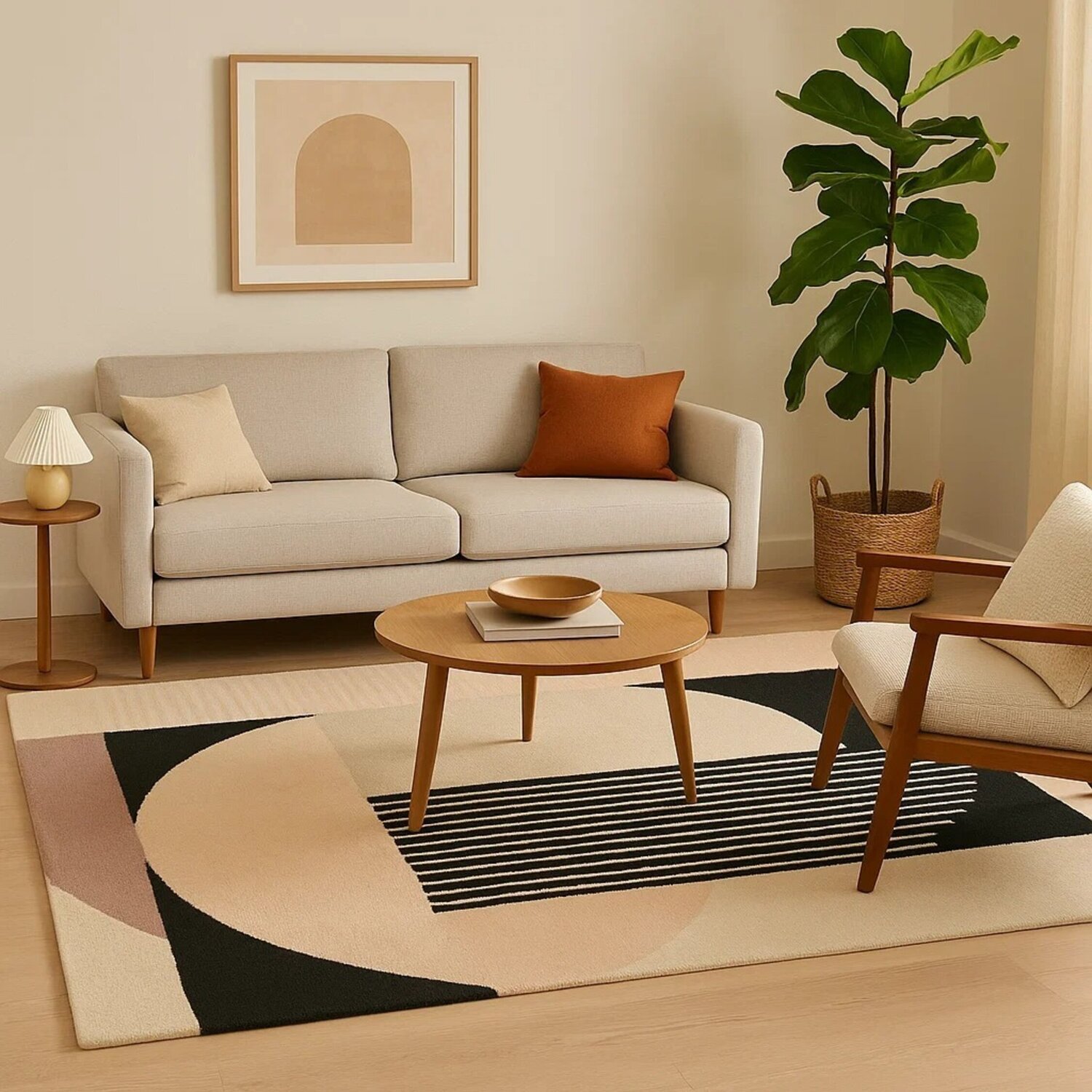 Bosie Milana Geometric Rug - Multicolour