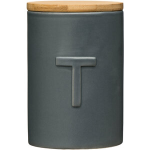 Fenwick Dark Grey Tea Canister
