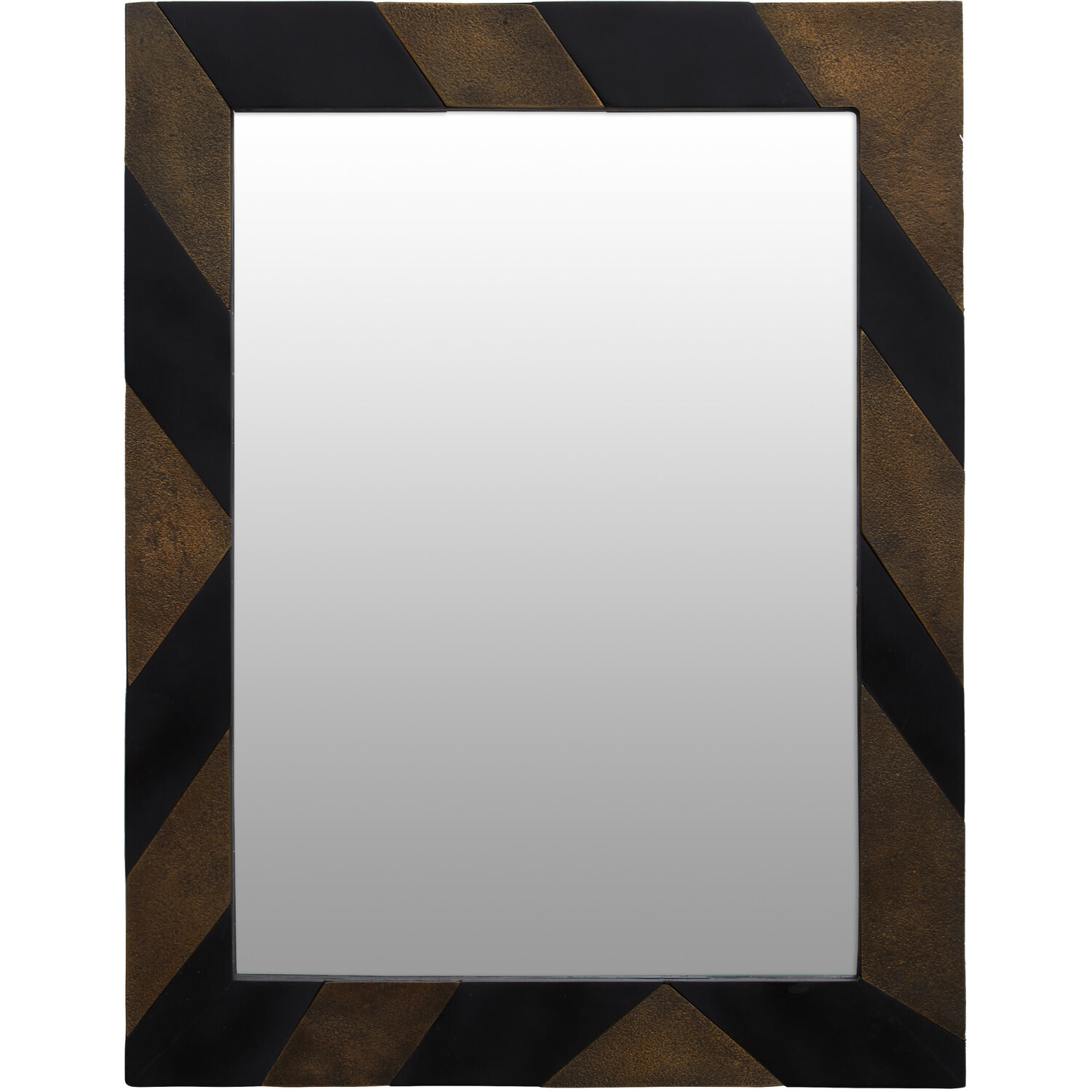 Fifty Five South Tia Champagne Chain Design Wall Mirror - Black