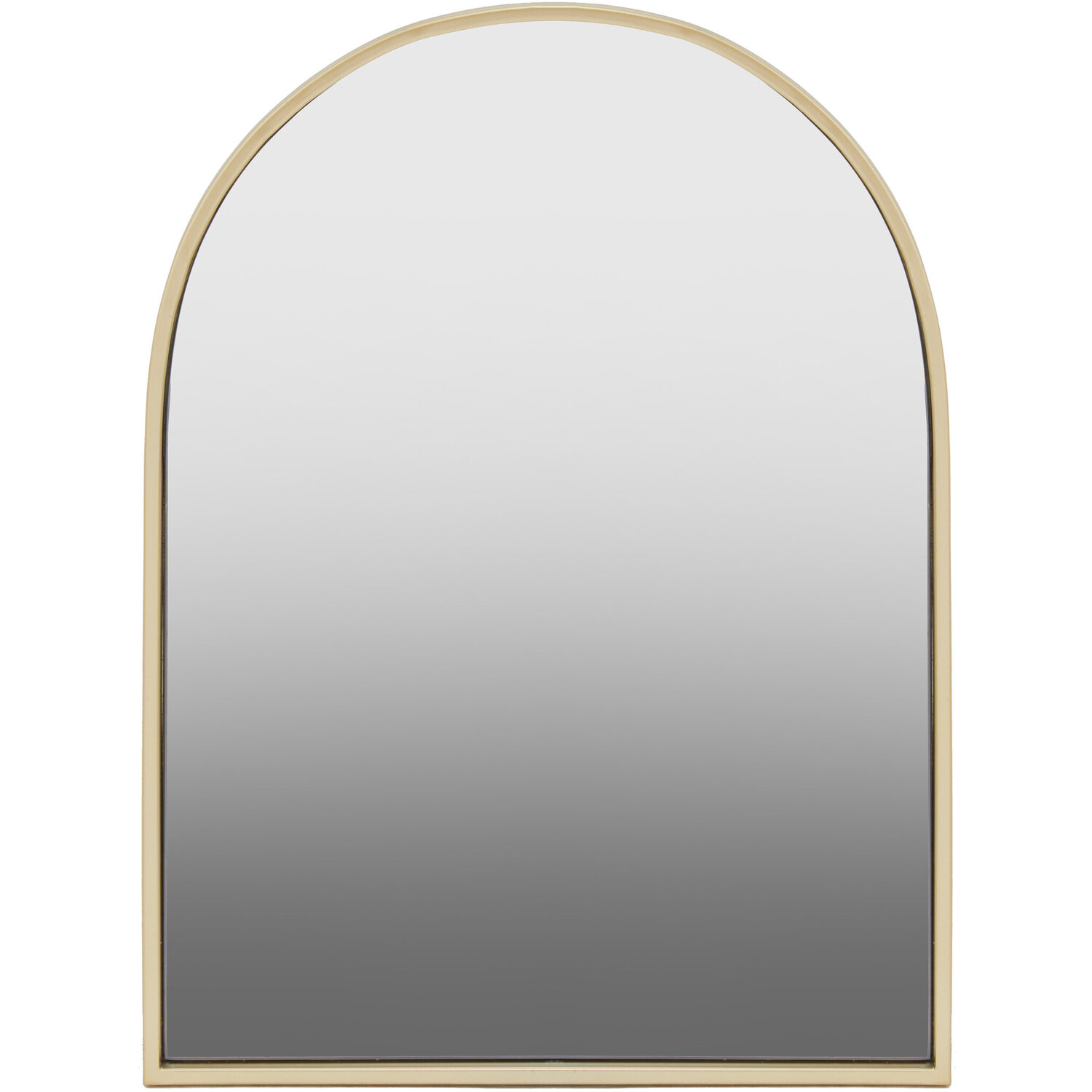 Lulu Antique Finish Rectangular Wall Mirror - Gold