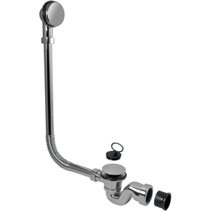 McAlpine 25mm Chrome Bath Trap with Combined Waste and Overflow BRASSTRAP-25-CP