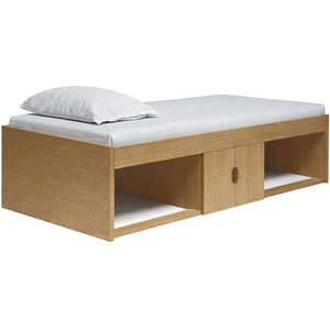 Low Single 3ft Cabin Bed Frame, Oak Effect