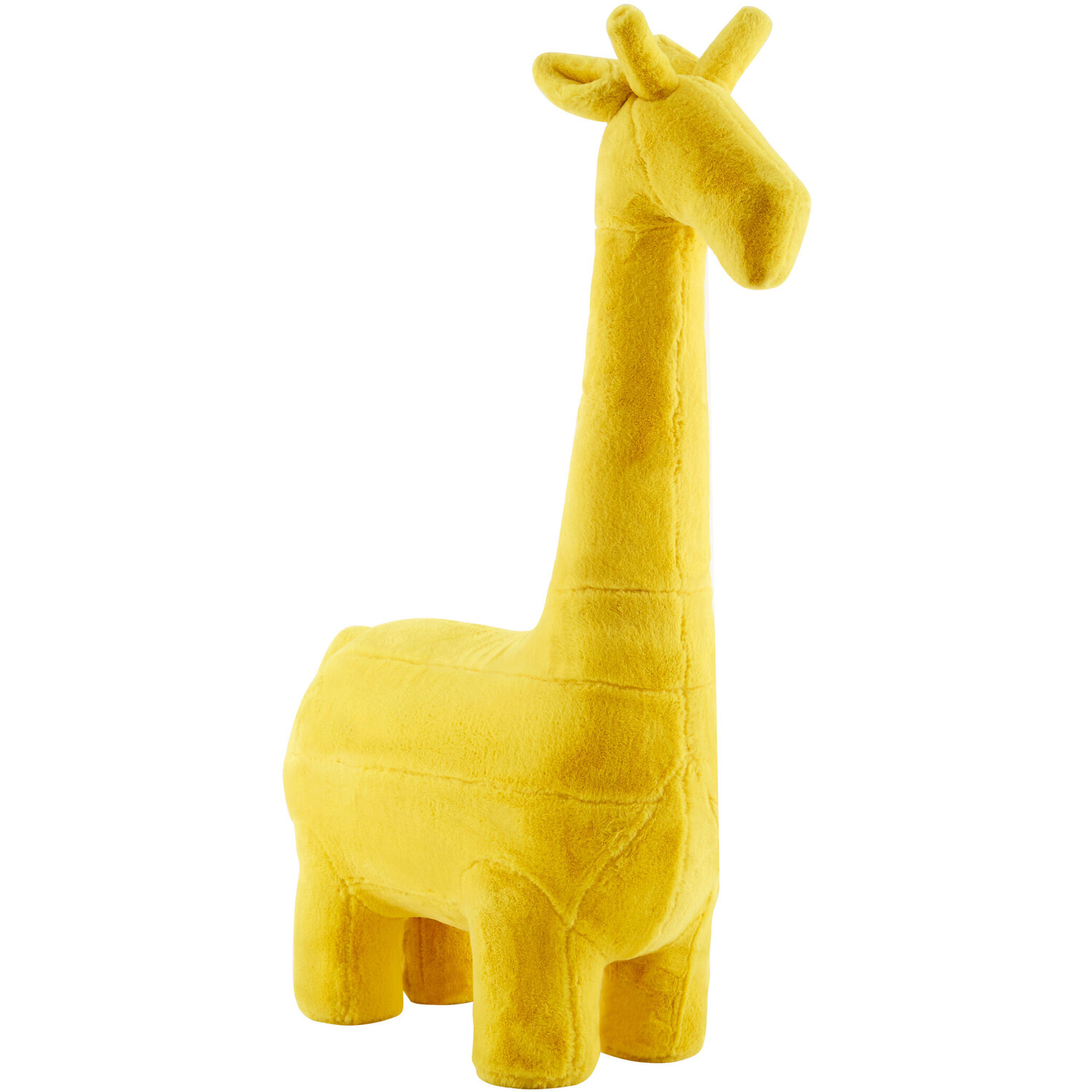 Jungle Safari Kids Yellow Giraffe Animal Stool - Yellow