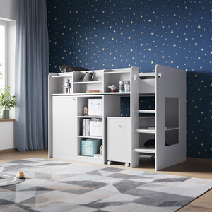 Wizard High Sleeper Workstation White