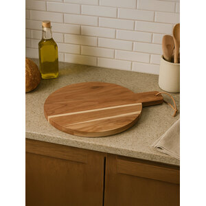 Socorro Medium Round Acacia Wood Chopping And Serving Board