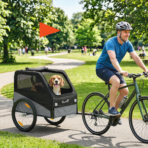 PawHut Dog Bike Trailer with 20