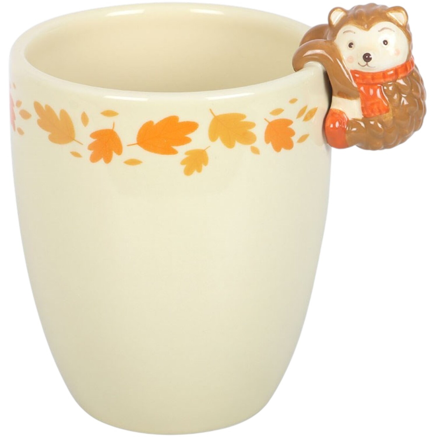 Kingsbury Gifts Autumn Plant Pot With Hedgehog - Cream