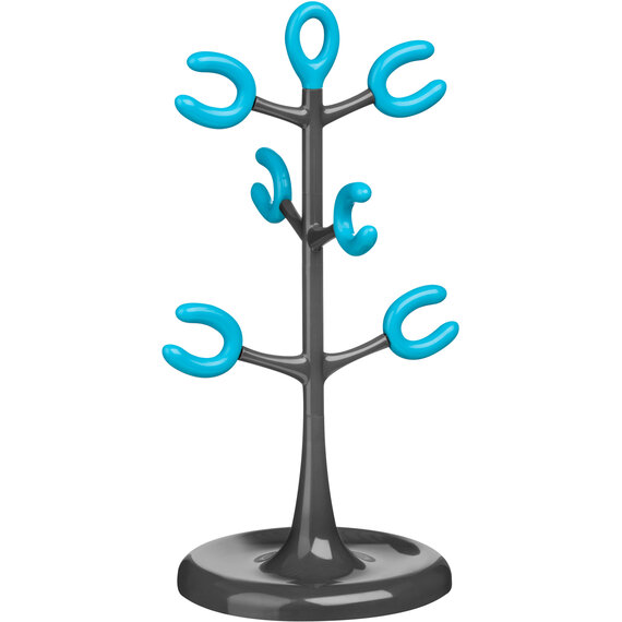 Grey and Blue 6 Cup Mug Tree