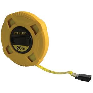 Stanley Tools Closed Case Fibreglass Long Tape 20M (Width 13mm)