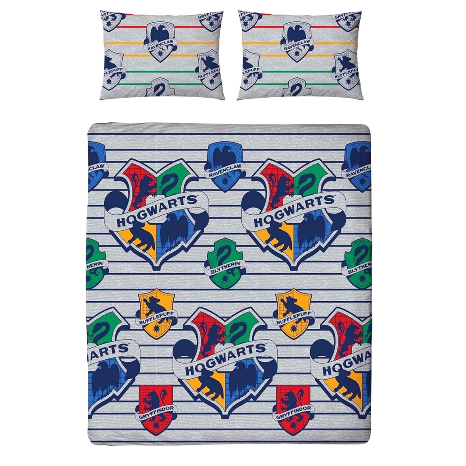Harry Potter Hogwarts Reversible Duvet Set - Multicoloured / Single