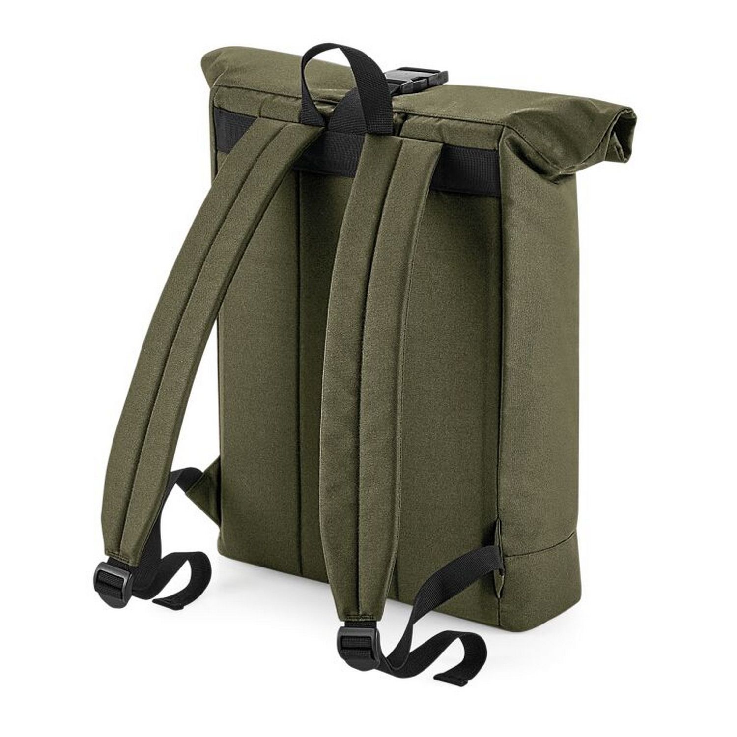 Bagbase Roll Top Recycled Backpack - Military Green