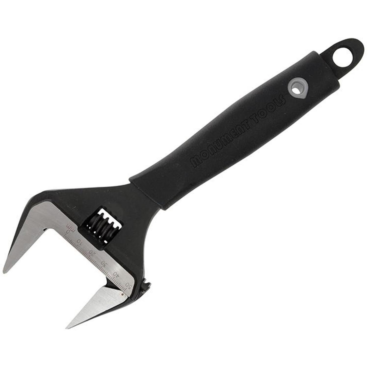 Monument Unisex Black 3143Z Wide Jaw Adjustable Wrench 250Mm (10In) In - Image 9