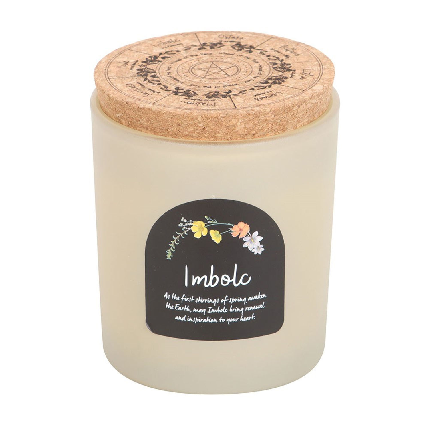 Something Different Wheel Of The Year Spiced Vanilla Candle - White