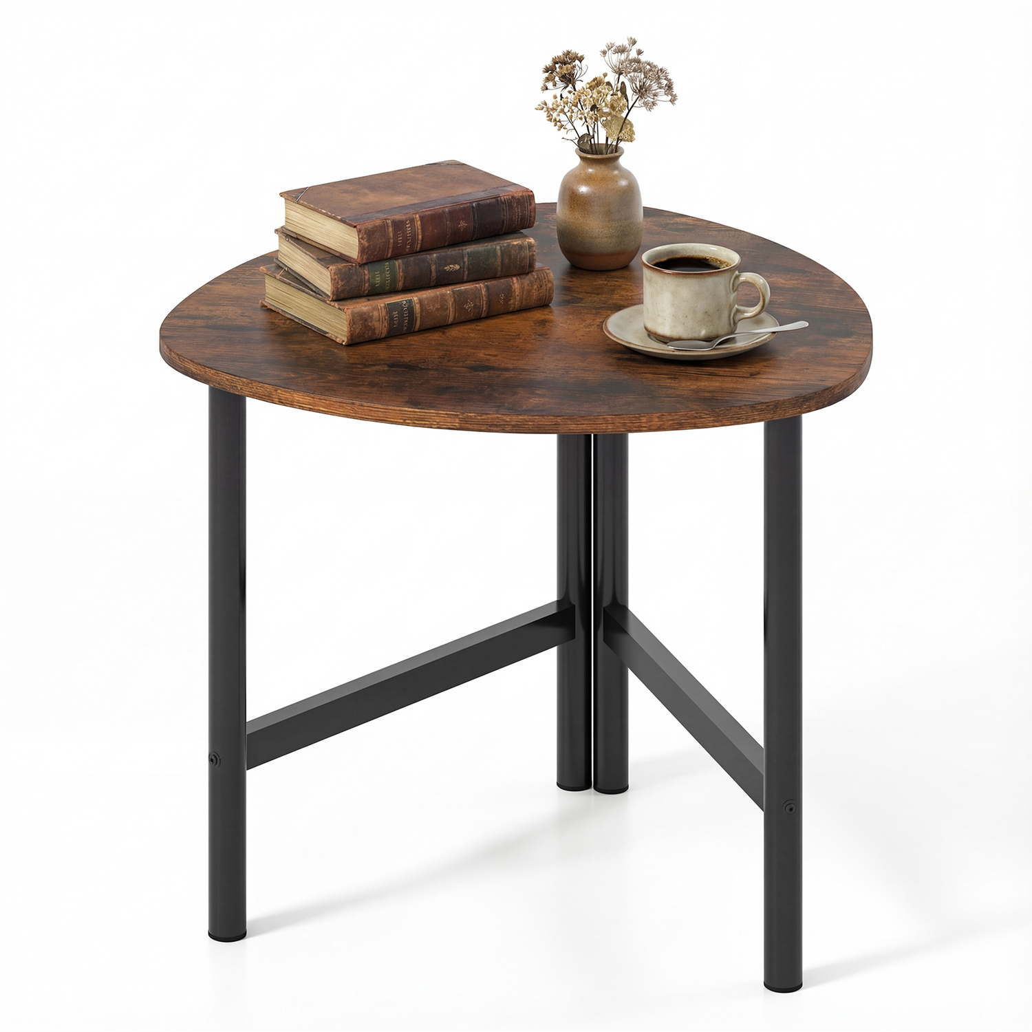 Costway Industrial Accent Sofa Table - Brown